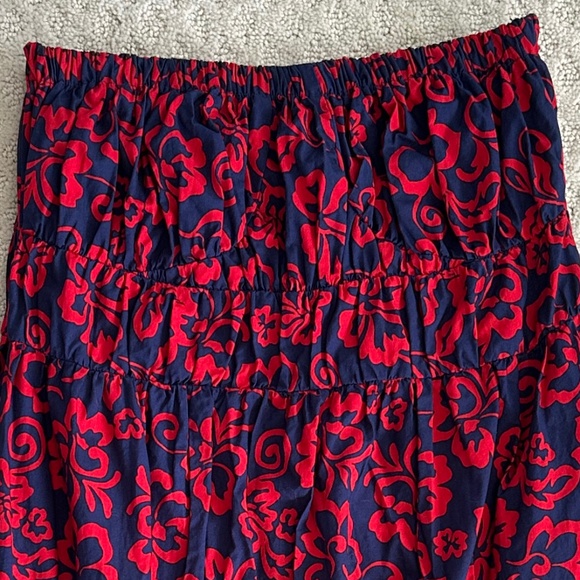 Anthropologie Sundry Aloha Floral Strapless Maxi Dress 1 (Small) Boho West Coast - Picture 5 of 15